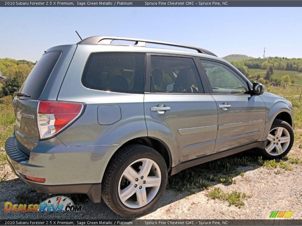 2010 Subaru Forester 2.5 X Premium Sage Green Metallic / Platinum Photo #11