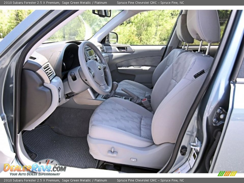 2010 Subaru Forester 2.5 X Premium Sage Green Metallic / Platinum Photo #14