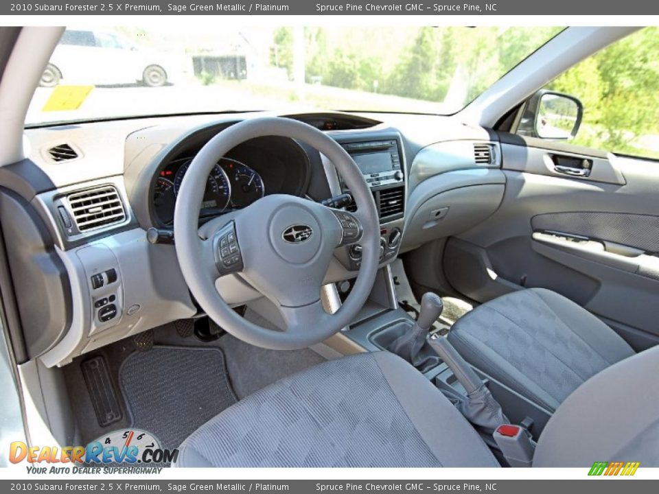 2010 Subaru Forester 2.5 X Premium Sage Green Metallic / Platinum Photo #15