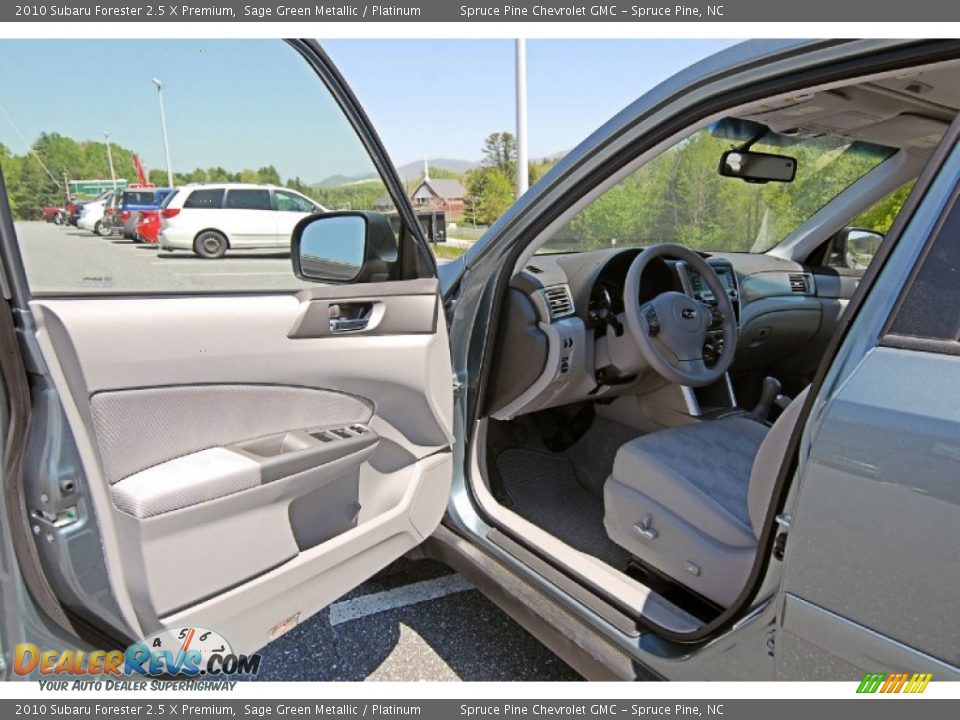 2010 Subaru Forester 2.5 X Premium Sage Green Metallic / Platinum Photo #19