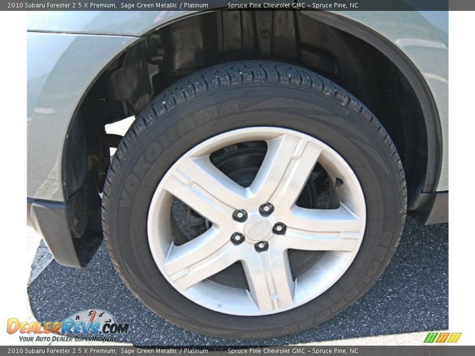 2010 Subaru Forester 2.5 X Premium Sage Green Metallic / Platinum Photo #25