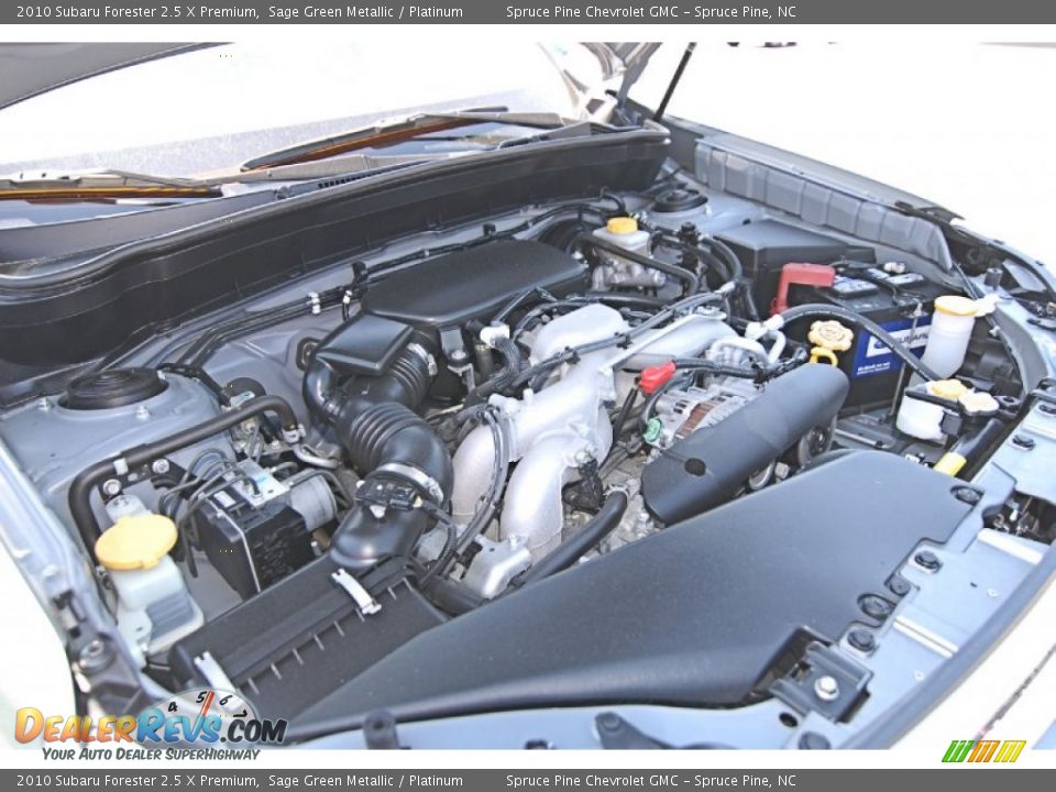 2010 Subaru Forester 2.5 X Premium Sage Green Metallic / Platinum Photo #26