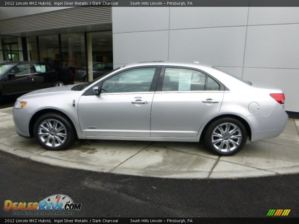 2012 Lincoln MKZ Hybrid Ingot Silver Metallic / Dark Charcoal Photo #2
