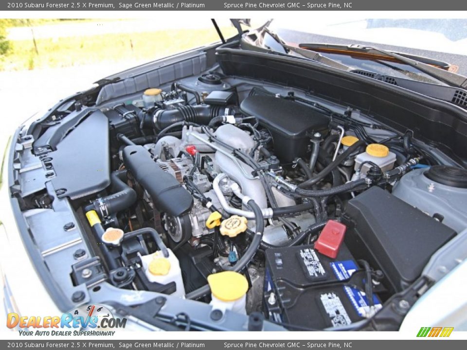 2010 Subaru Forester 2.5 X Premium Sage Green Metallic / Platinum Photo #27
