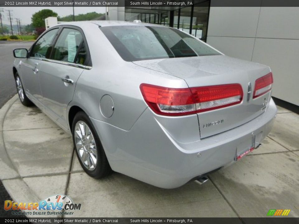 2012 Lincoln MKZ Hybrid Ingot Silver Metallic / Dark Charcoal Photo #3