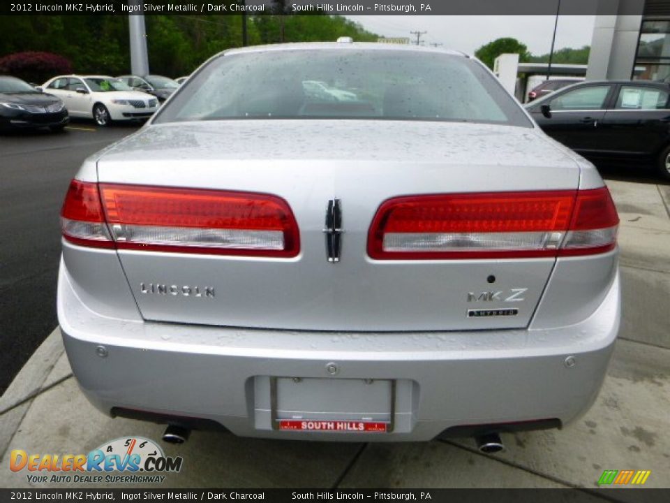 2012 Lincoln MKZ Hybrid Ingot Silver Metallic / Dark Charcoal Photo #4