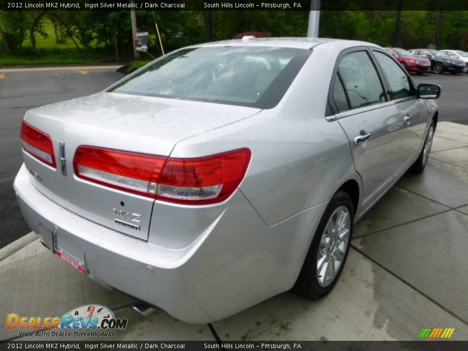2012 Lincoln MKZ Hybrid Ingot Silver Metallic / Dark Charcoal Photo #5