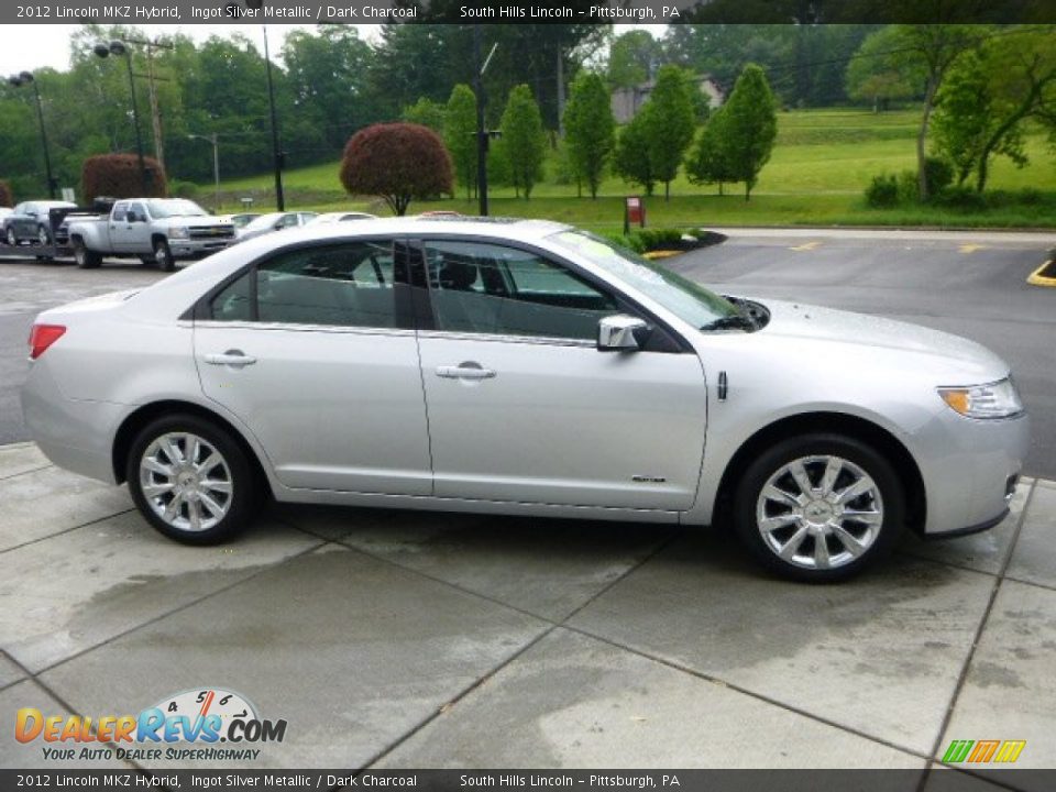 2012 Lincoln MKZ Hybrid Ingot Silver Metallic / Dark Charcoal Photo #6