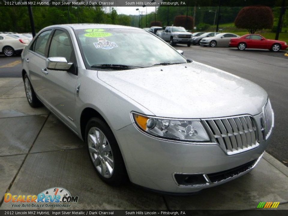 2012 Lincoln MKZ Hybrid Ingot Silver Metallic / Dark Charcoal Photo #7