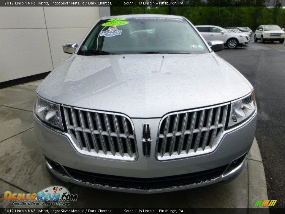 2012 Lincoln MKZ Hybrid Ingot Silver Metallic / Dark Charcoal Photo #8