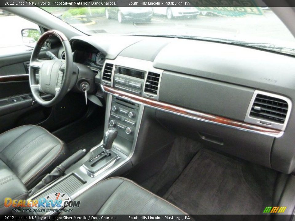 2012 Lincoln MKZ Hybrid Ingot Silver Metallic / Dark Charcoal Photo #11