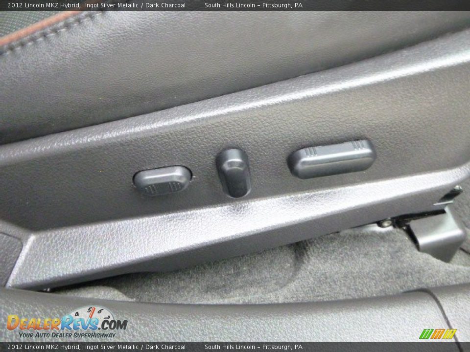 2012 Lincoln MKZ Hybrid Ingot Silver Metallic / Dark Charcoal Photo #12