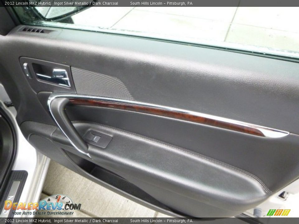 2012 Lincoln MKZ Hybrid Ingot Silver Metallic / Dark Charcoal Photo #13