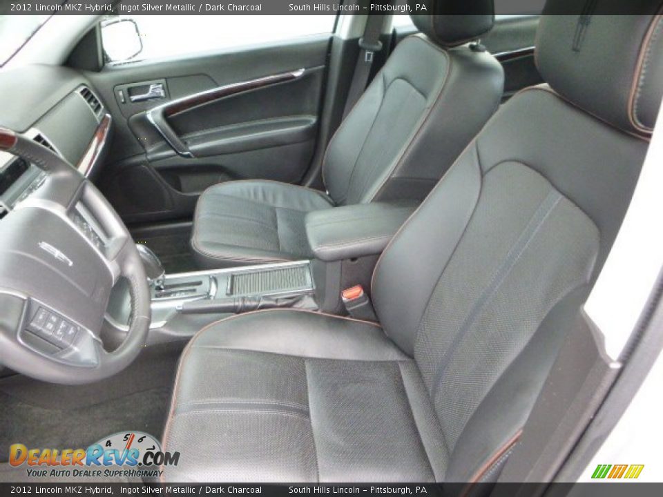 2012 Lincoln MKZ Hybrid Ingot Silver Metallic / Dark Charcoal Photo #15