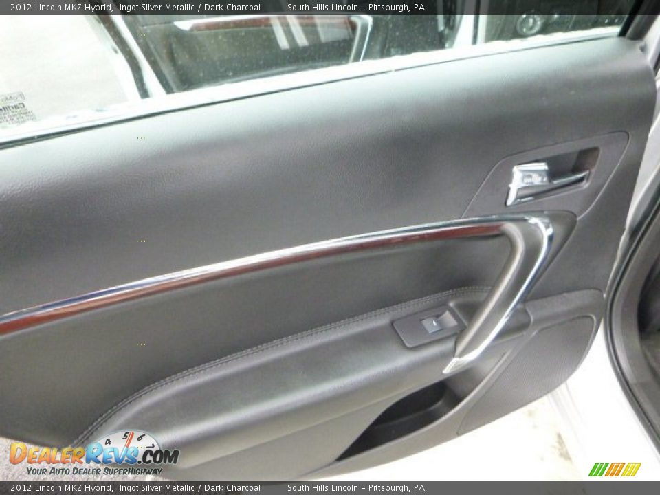 2012 Lincoln MKZ Hybrid Ingot Silver Metallic / Dark Charcoal Photo #18