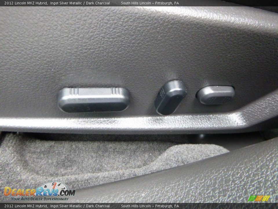 2012 Lincoln MKZ Hybrid Ingot Silver Metallic / Dark Charcoal Photo #20