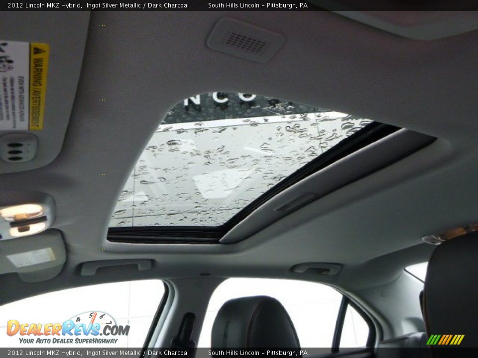 2012 Lincoln MKZ Hybrid Ingot Silver Metallic / Dark Charcoal Photo #21