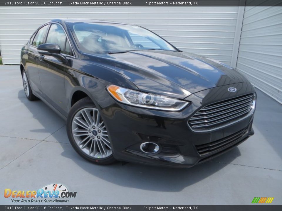 2013 Ford Fusion SE 1.6 EcoBoost Tuxedo Black Metallic / Charcoal Black Photo #1