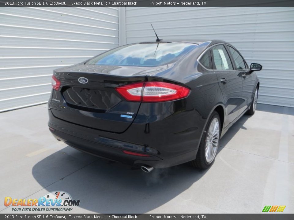 2013 Ford Fusion SE 1.6 EcoBoost Tuxedo Black Metallic / Charcoal Black Photo #3
