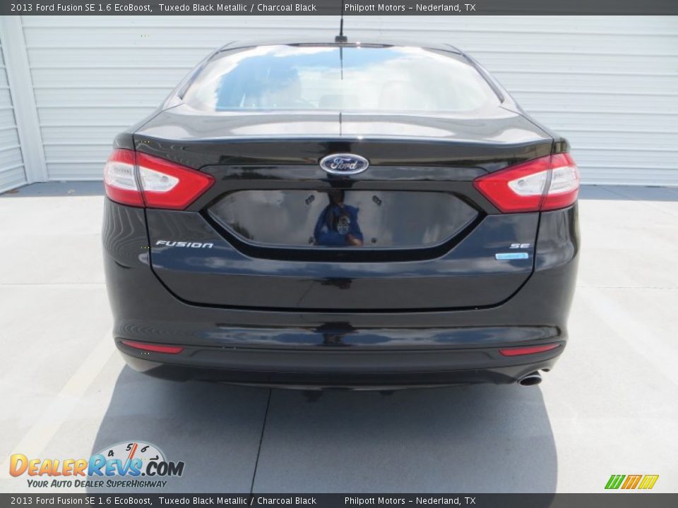 2013 Ford Fusion SE 1.6 EcoBoost Tuxedo Black Metallic / Charcoal Black Photo #4
