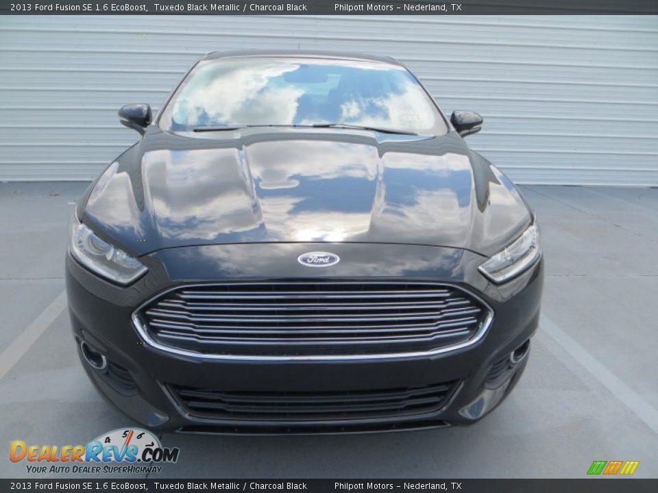 2013 Ford Fusion SE 1.6 EcoBoost Tuxedo Black Metallic / Charcoal Black Photo #9