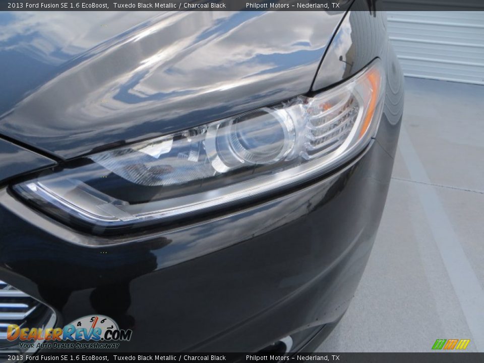 2013 Ford Fusion SE 1.6 EcoBoost Tuxedo Black Metallic / Charcoal Black Photo #10