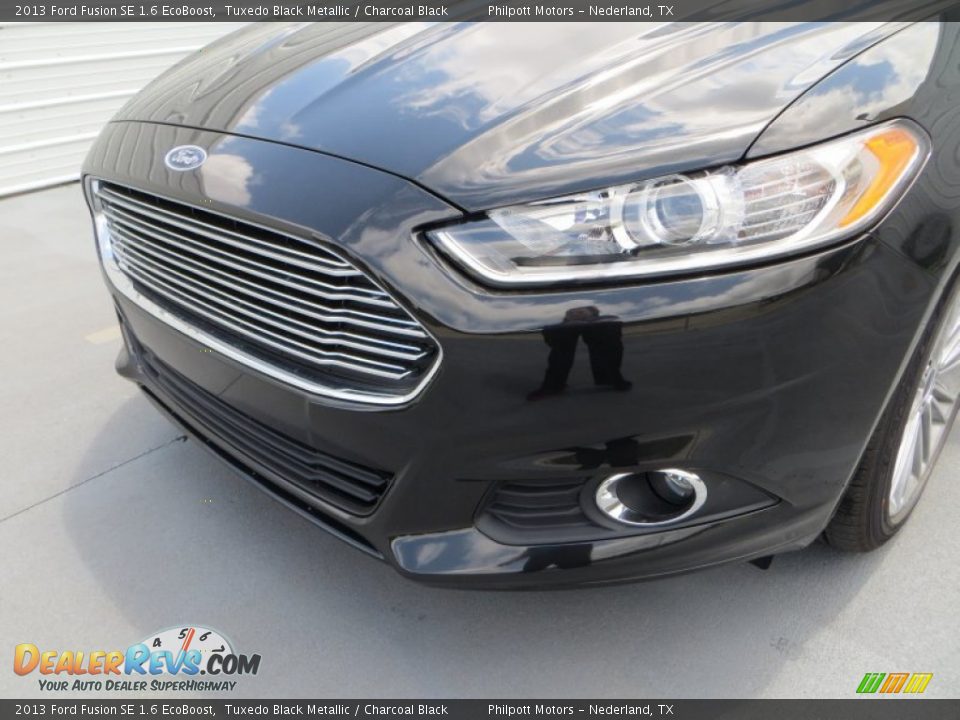 2013 Ford Fusion SE 1.6 EcoBoost Tuxedo Black Metallic / Charcoal Black Photo #11