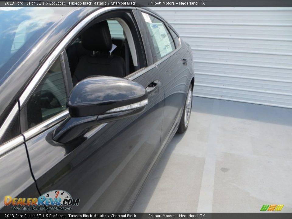 2013 Ford Fusion SE 1.6 EcoBoost Tuxedo Black Metallic / Charcoal Black Photo #13