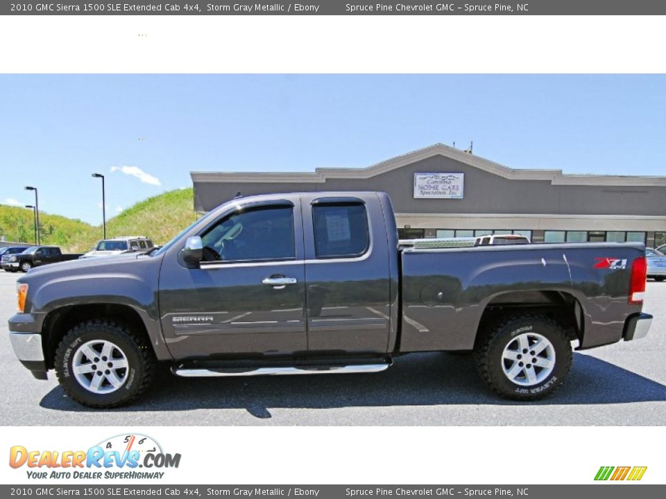 2010 GMC Sierra 1500 SLE Extended Cab 4x4 Storm Gray Metallic / Ebony Photo #5