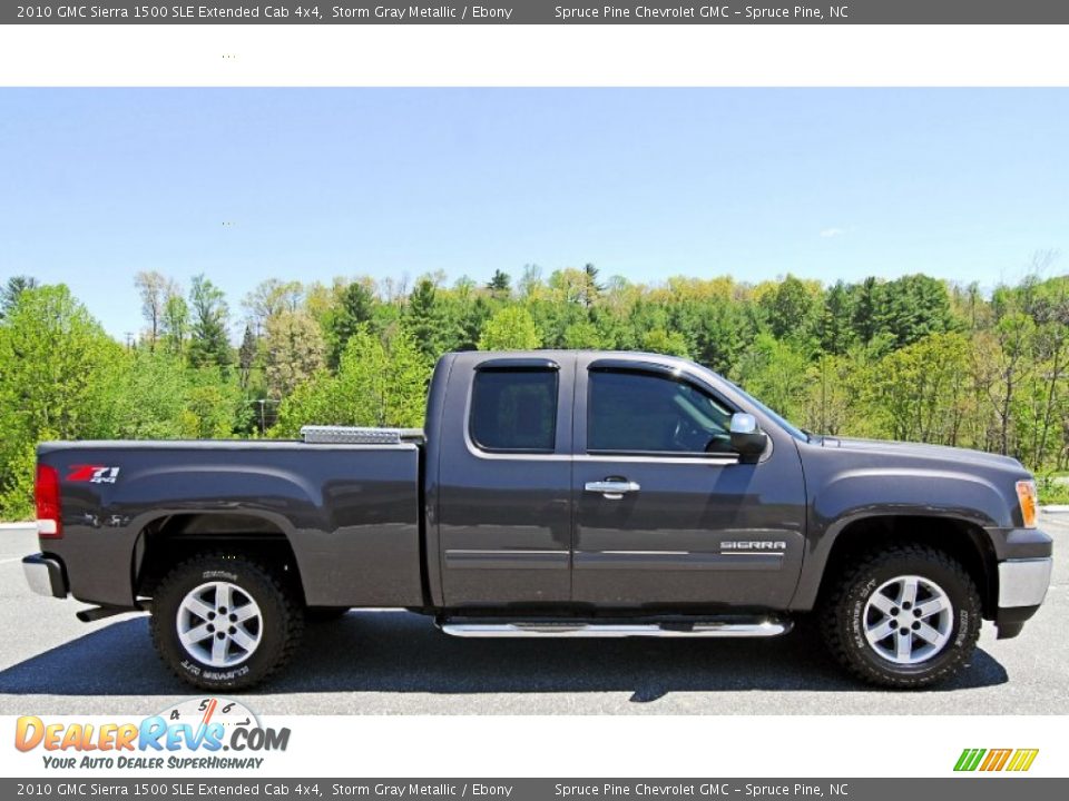 Storm Gray Metallic 2010 GMC Sierra 1500 SLE Extended Cab 4x4 Photo #6