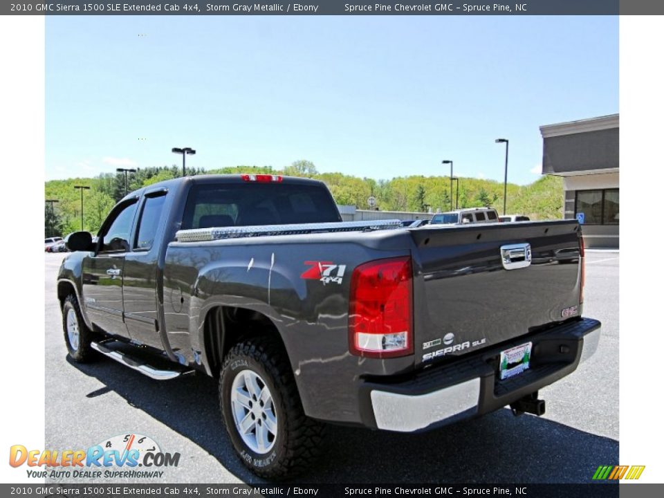 2010 GMC Sierra 1500 SLE Extended Cab 4x4 Storm Gray Metallic / Ebony Photo #8