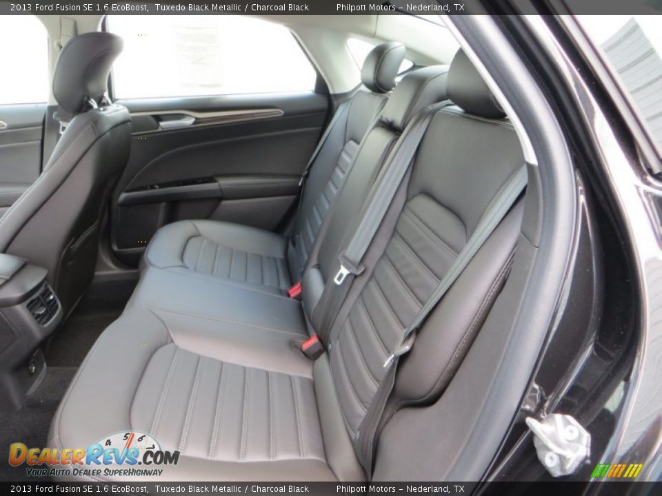 2013 Ford Fusion SE 1.6 EcoBoost Tuxedo Black Metallic / Charcoal Black Photo #19