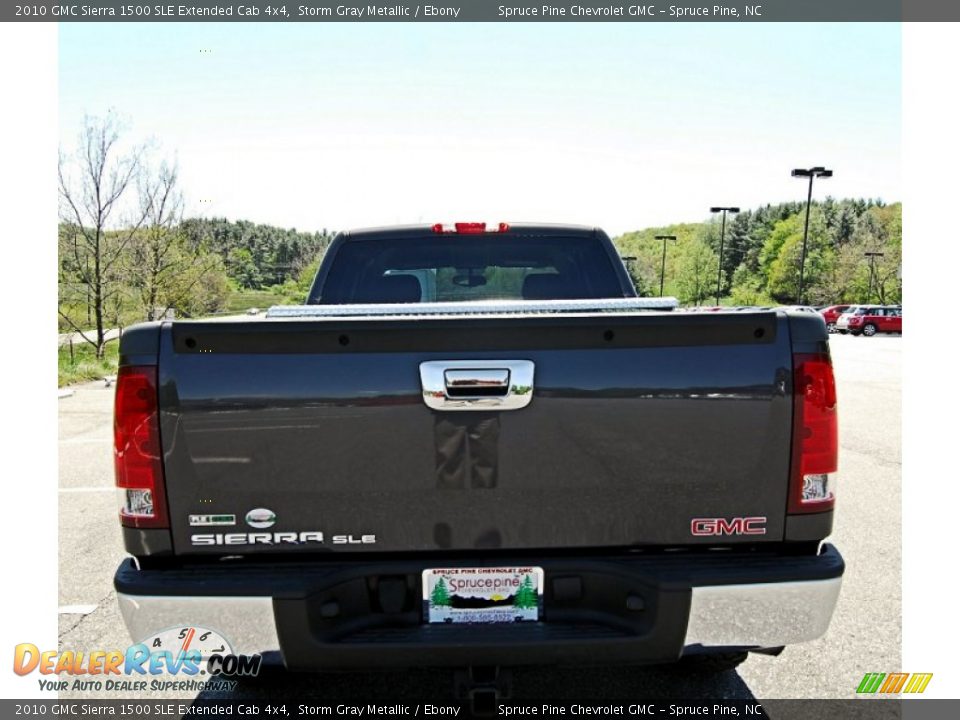 2010 GMC Sierra 1500 SLE Extended Cab 4x4 Storm Gray Metallic / Ebony Photo #10