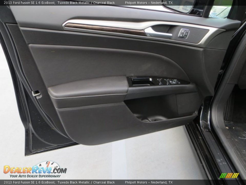 2013 Ford Fusion SE 1.6 EcoBoost Tuxedo Black Metallic / Charcoal Black Photo #20