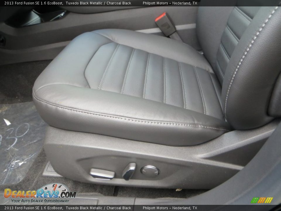 2013 Ford Fusion SE 1.6 EcoBoost Tuxedo Black Metallic / Charcoal Black Photo #22