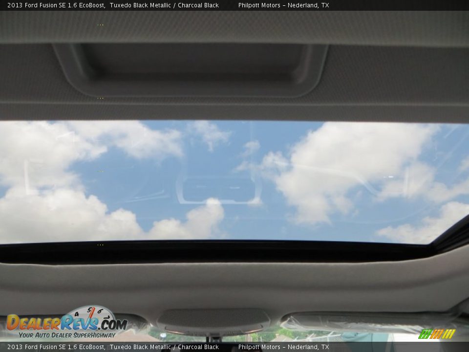 2013 Ford Fusion SE 1.6 EcoBoost Tuxedo Black Metallic / Charcoal Black Photo #23