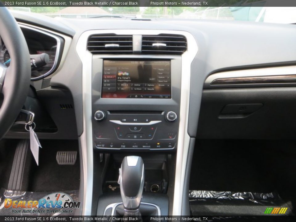 2013 Ford Fusion SE 1.6 EcoBoost Tuxedo Black Metallic / Charcoal Black Photo #25