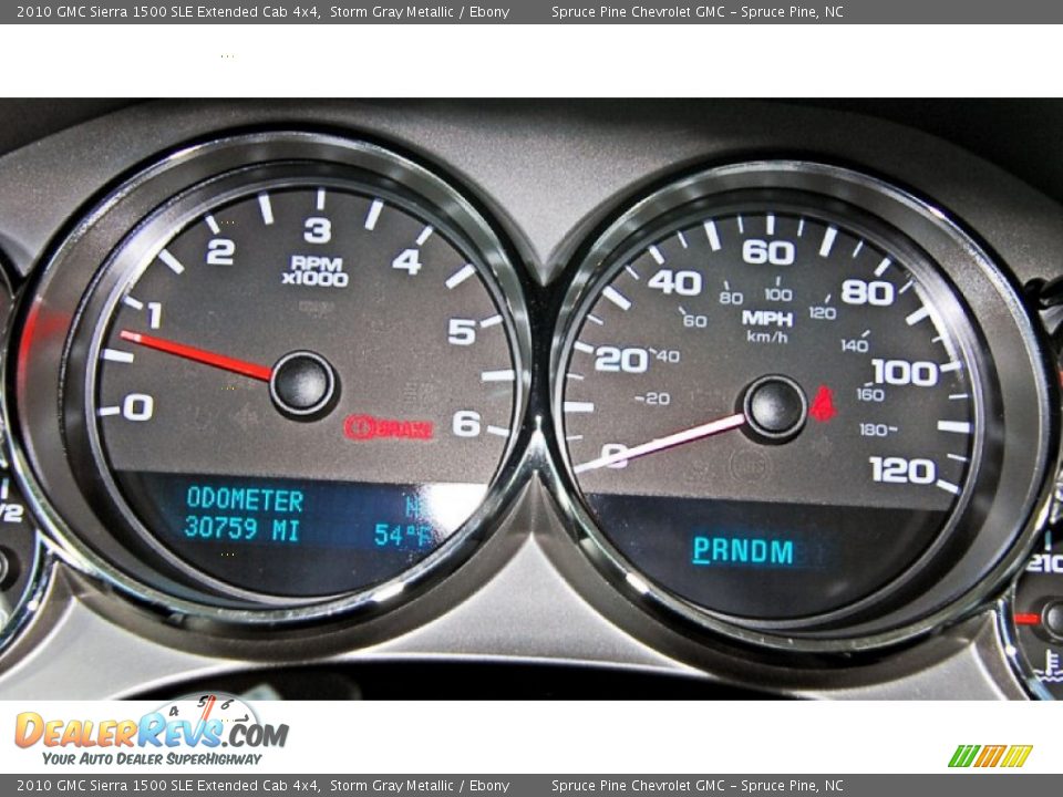2010 GMC Sierra 1500 SLE Extended Cab 4x4 Storm Gray Metallic / Ebony Photo #15