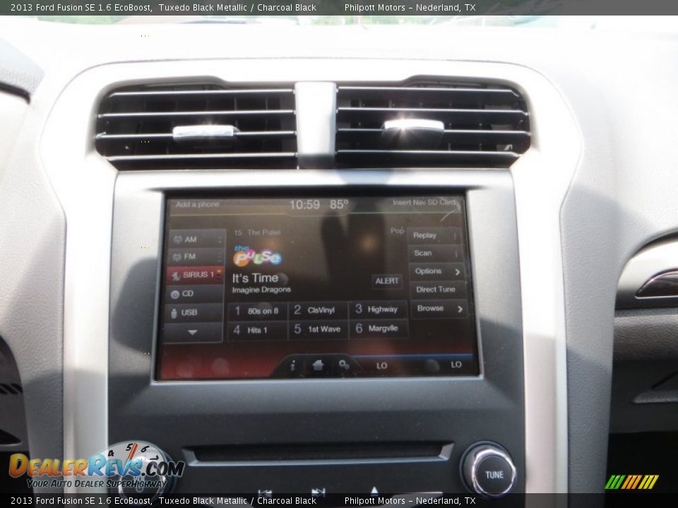 2013 Ford Fusion SE 1.6 EcoBoost Tuxedo Black Metallic / Charcoal Black Photo #26