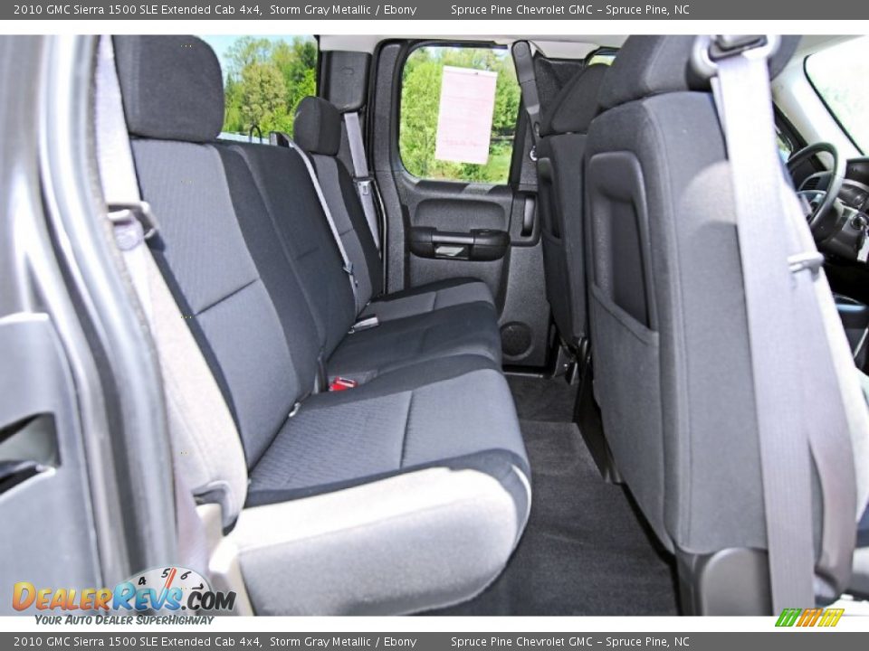 2010 GMC Sierra 1500 SLE Extended Cab 4x4 Storm Gray Metallic / Ebony Photo #20