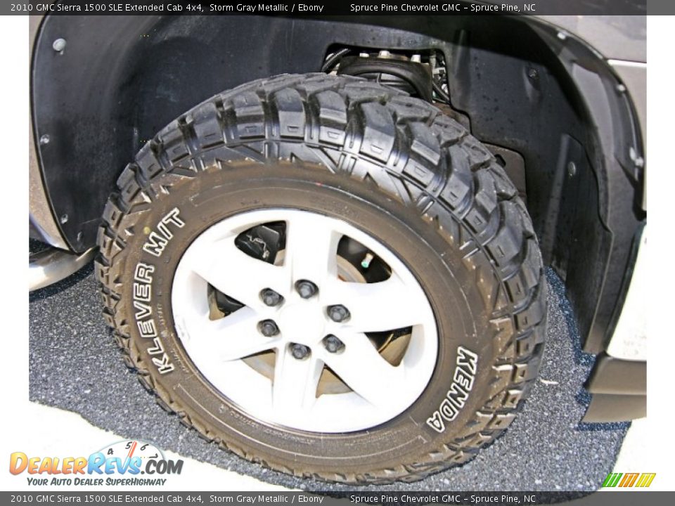 2010 GMC Sierra 1500 SLE Extended Cab 4x4 Storm Gray Metallic / Ebony Photo #22