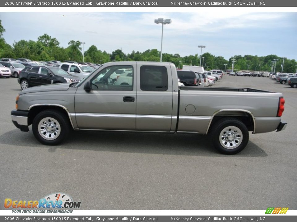 Graystone Metallic 2006 Chevrolet Silverado 1500 LS Extended Cab Photo #3