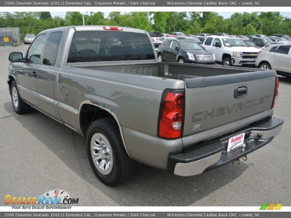 2006 Chevrolet Silverado 1500 LS Extended Cab Graystone Metallic / Dark Charcoal Photo #4
