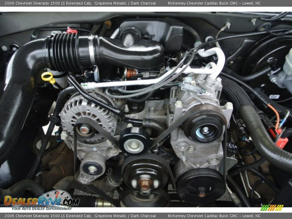 2006 Chevrolet Silverado 1500 LS Extended Cab 4.3 Liter OHV 12-Valve Vortec V6 Engine Photo #20