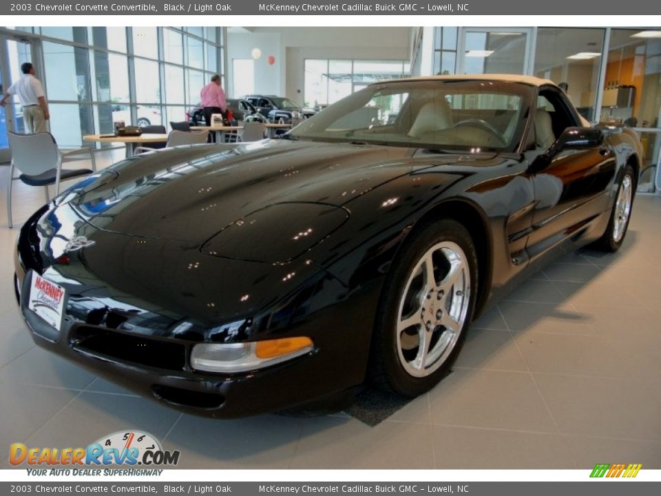 2003 Chevrolet Corvette Convertible Black / Light Oak Photo #1