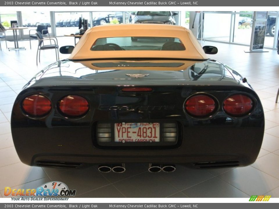 2003 Chevrolet Corvette Convertible Black / Light Oak Photo #5
