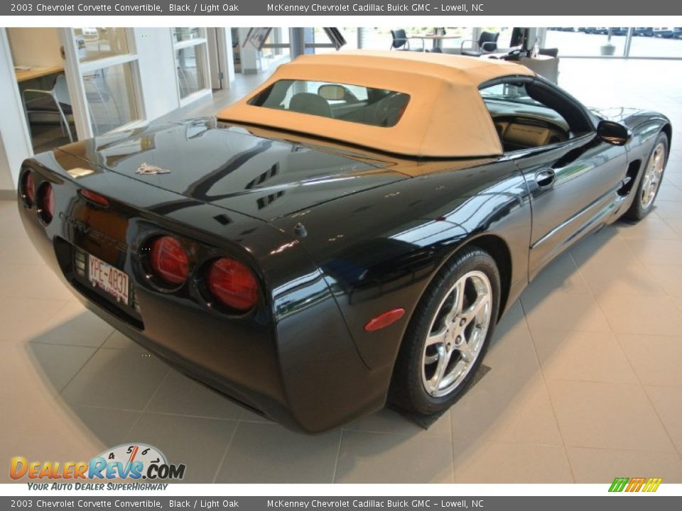 2003 Chevrolet Corvette Convertible Black / Light Oak Photo #6