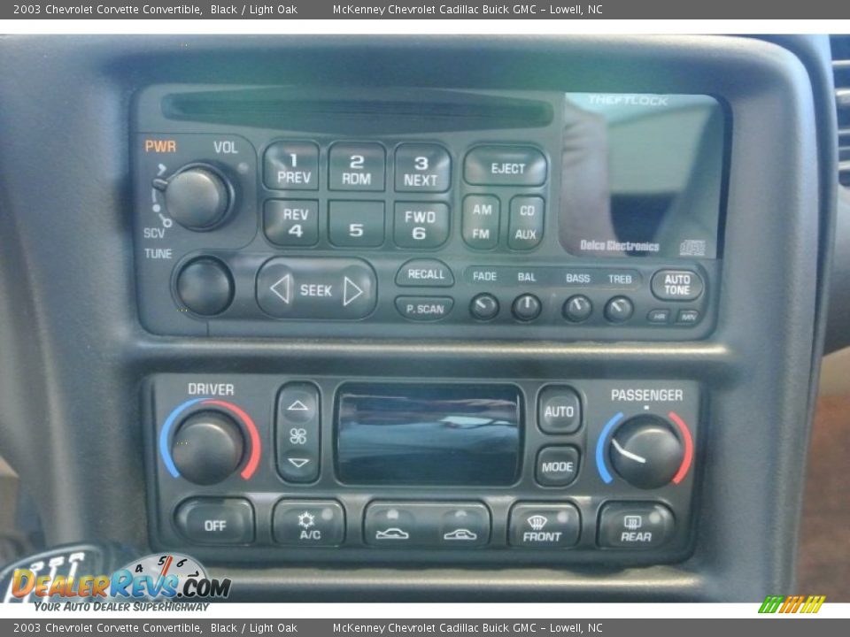 Controls of 2003 Chevrolet Corvette Convertible Photo #16
