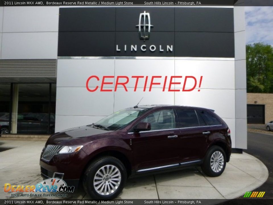 2011 Lincoln MKX AWD Bordeaux Reserve Red Metallic / Medium Light Stone Photo #1