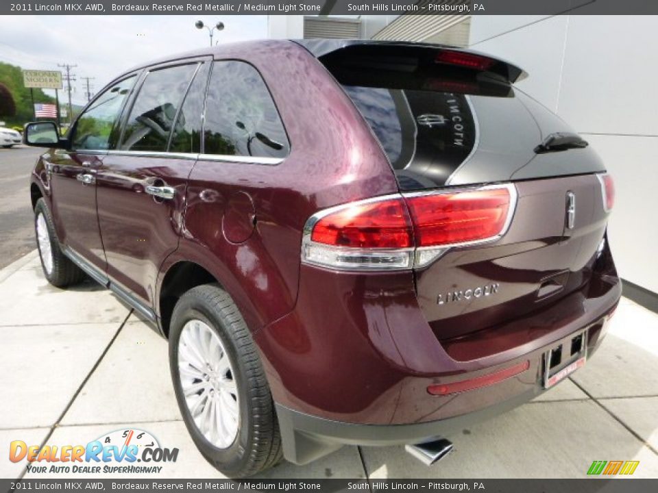2011 Lincoln MKX AWD Bordeaux Reserve Red Metallic / Medium Light Stone Photo #3
